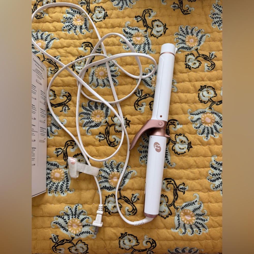 SET OF 3 T3 White and Rose Gold Curling Irons